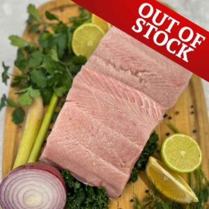 DEPOSIT • Wild White Spring Salmon Fillets ($170/10lb Case)