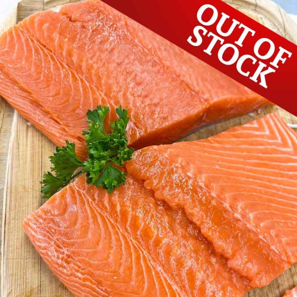 DEPOSIT • Wild BC Red Spring Salmon Fillets ($220/10lb Case)