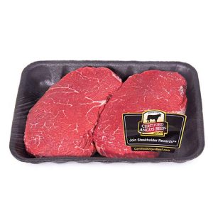 Certified Angus Beef Sirloin steak prepackaged.